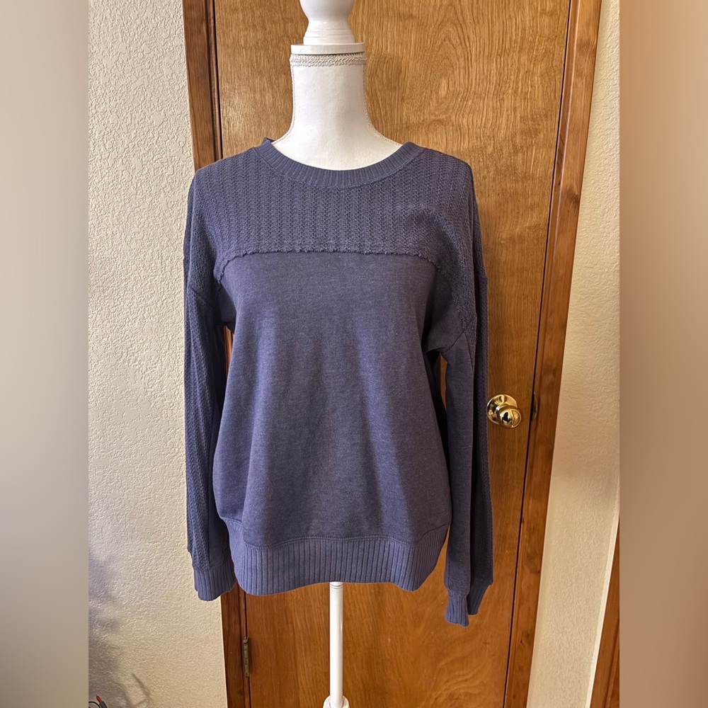 Maurices Textured Knit Blue Sweater